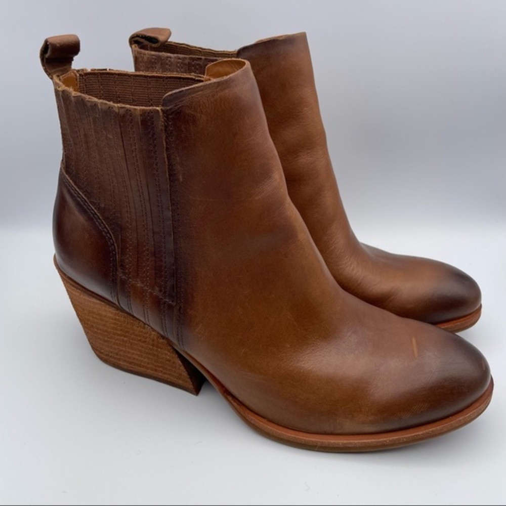 Kork-Ease Ankle Boots “cinca”  Brown Leather Boots Size 9.5